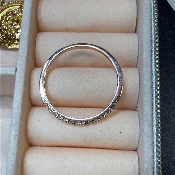Rose Gold AAA CZ. Band size 10 - Picture 2 of 4